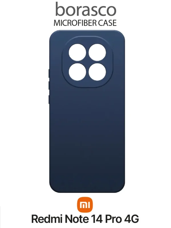 Чехол BORASCO Microfiber Case Xiaomi Redmi Note 14 4G (Синий) 1