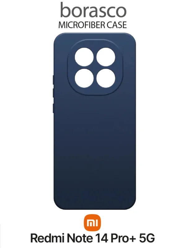 Чехол BORASCO Microfiber Case Xiaomi Redmi Note 14 Pro + 5G (Синий) 1
