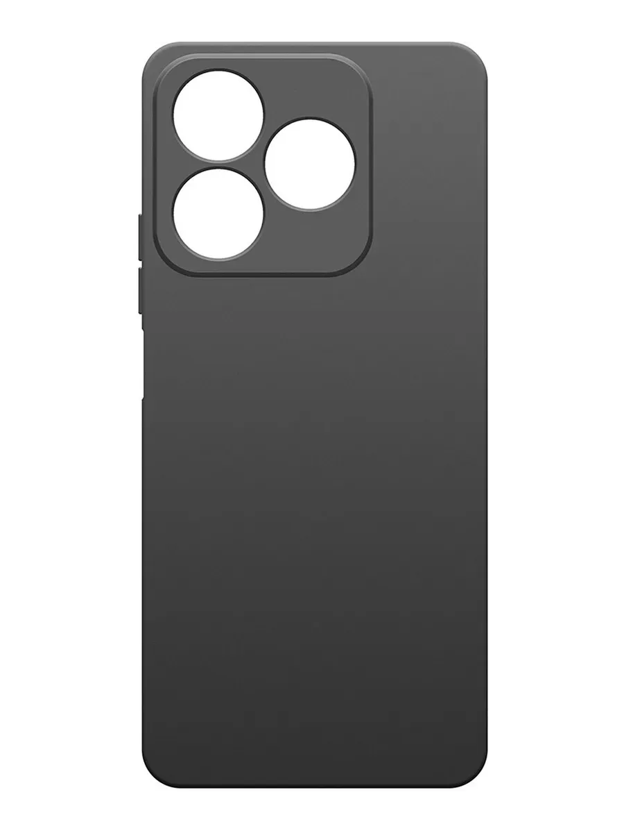 Чехол BORASCO Silicone Case матовый Realme Note 60/Note 60X (Черный) 1 Чехол BORASCO Silicone Case матовый Realme Note 60/Note 60X (Черный) 1
