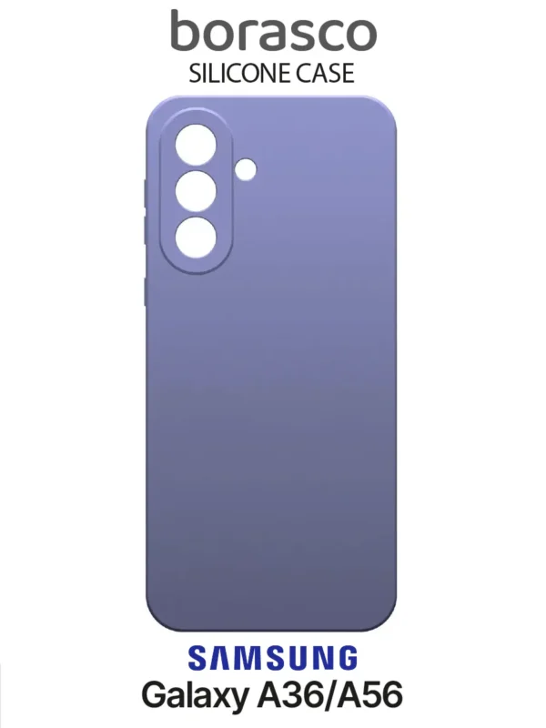 Чехол BORASCO Silicone Case матовый Samsung Galaxy A36/ A56 лавандовый 1