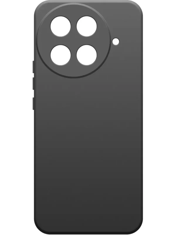 Чехол BORASCO Silicone Case матовый Tecno Camon 30S (Черный) 1