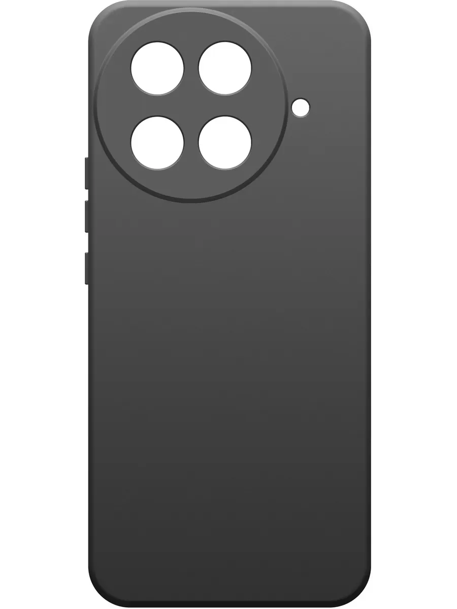 Чехол BORASCO Silicone Case матовый Tecno Camon 30S (Черный) 1 Чехол BORASCO Silicone Case матовый Tecno Camon 30S (Черный) 1