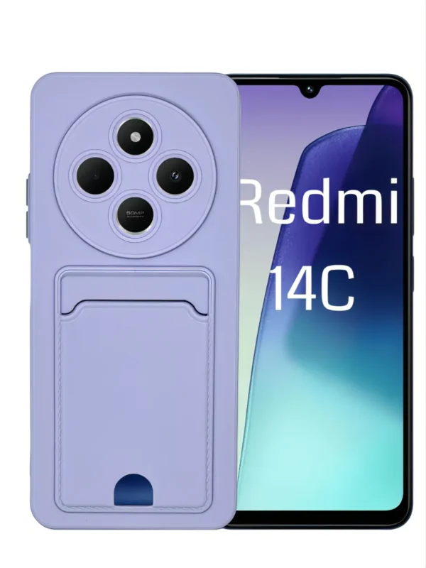 Чехол BORASCO Silicone Case матовый Xiaomi Redmi 14C/ A4/ A3 Pro/ POCO C75 (Лавандовый) 1