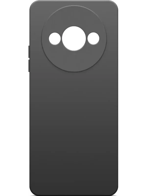 Чехол BORASCO Silicone Case матовый Xiaomi Redmi A3/ A3X/ POCO C61 (Черный) 1