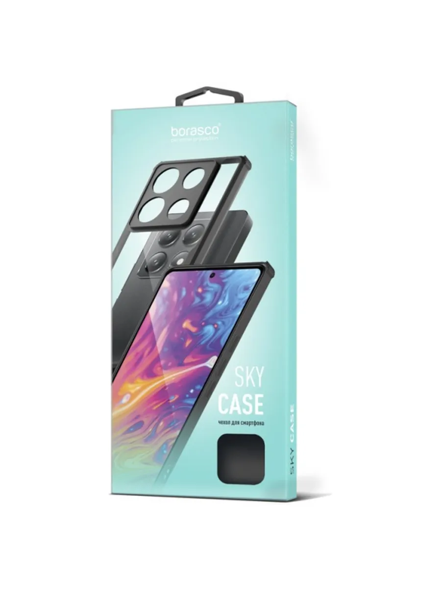 Чехол BORASCO Sky Case Apple iPhone 16 Pro Max черный 1 Чехол BORASCO Sky Case Apple iPhone 16 Pro Max черный 1