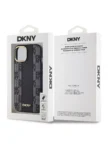 Чехол DKNY для iPhone 15 чехол PU Grained Metal logo Hard Black (MagSafe) 4