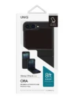 Чехол UNIQ для Galaxy Z Flip6 ORA Premium leatherette Black 3