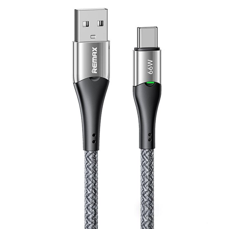 Кабель REMAX RC-C117 USB - Type-C 66W 1.2m (Серебристый) 1 Кабель REMAX RC-C117 USB - Type-C 66W 1.2m (Серебристый) 1