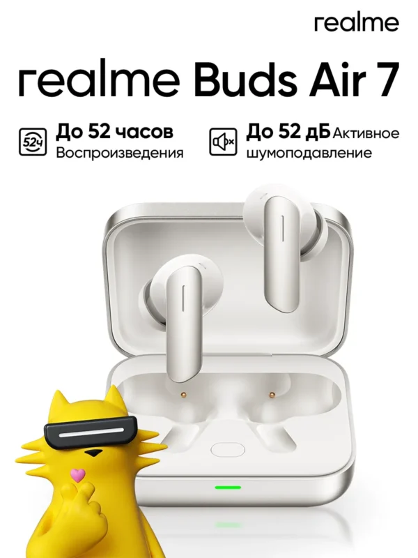 Гарнитура TWS REALME Buds Air 7 (Серебристая) 1