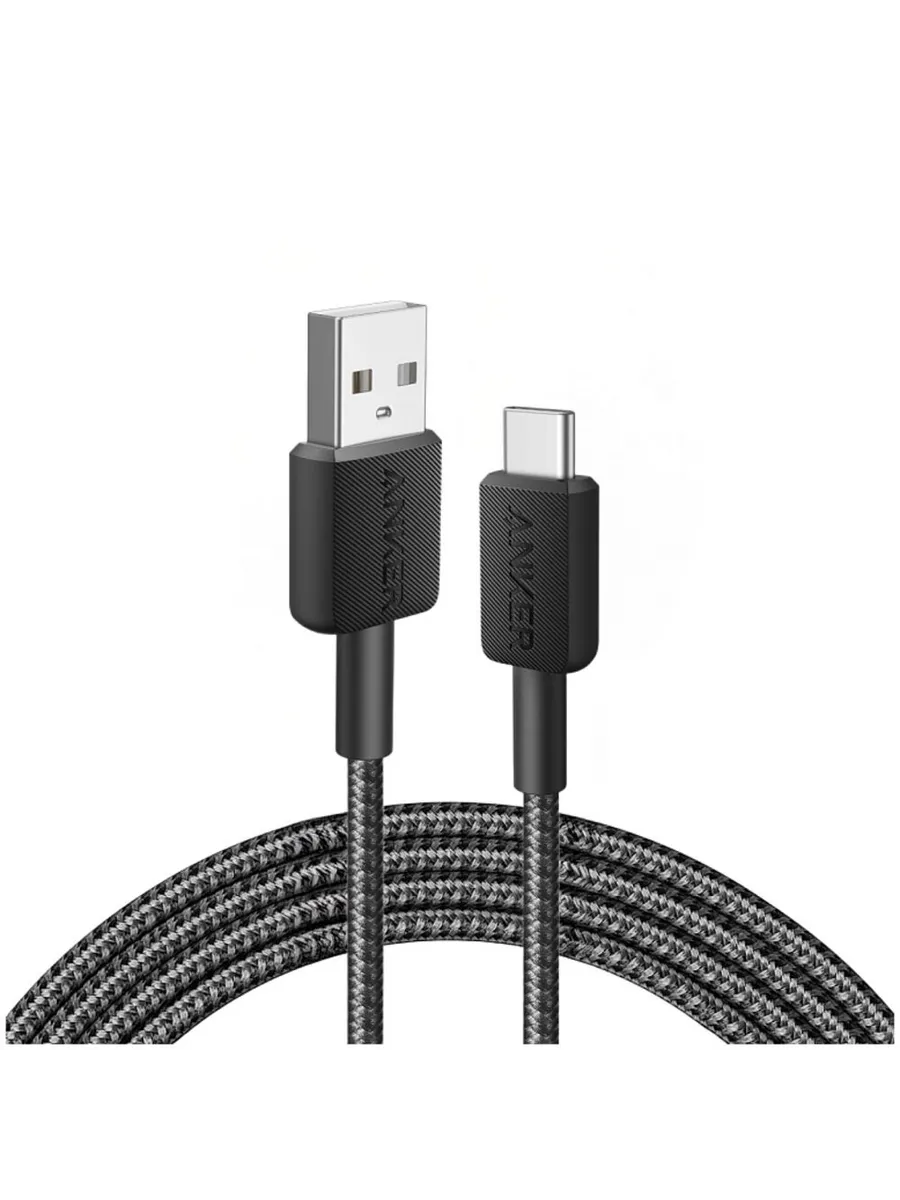 Кабель ANKER PowerLine 322 USB-A - USB-C - 1,8м (Черный) 1 Кабель ANKER PowerLine 322 USB-A - USB-C - 1,8м (Черный) 1