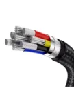 Кабель BASEUS Cafule Type-C 100W 1m (Черный-серый) 9