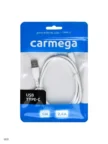 Кабель CARMEGA USB-A - Type-C 1m (Белая) 6