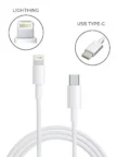 Кабель CARMEGA USB Type-C - Lightning 1m (Белый) 4