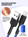 Кабель DEFENDER F167 microUSB 1m (Синий) (87105BLU) 3