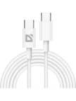Кабель DEFENDER F182 Type-C PD 60W 1m (Белый) 1