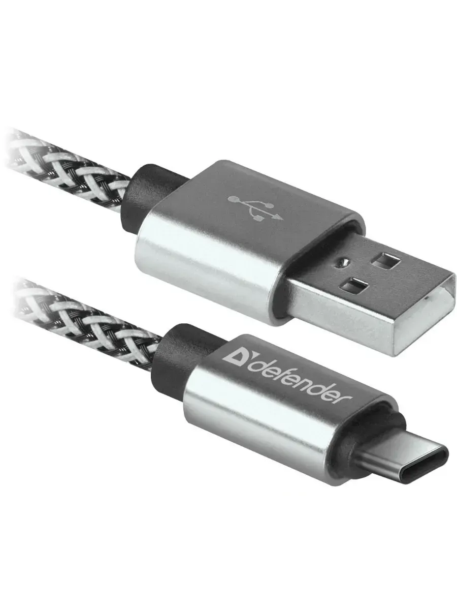 Кабель DEFENDER USB09-03T PRO USB-A - Type-C 2.1A 1m (Белый) 1 Кабель DEFENDER USB09-03T PRO USB-A - Type-C 2.1A 1m (Белый) 1