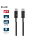 Кабель OLMIO SIMPLE Type-C - Type-C 1.2m 60W USB2.0 (Черный) 1