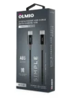 Кабель OLMIO SIMPLE Type-C - Type-C 1.2m 60W USB2.0 (Черный) 3