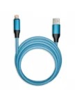 Кабель передачи данных SmartBuy BOLD Type-C - Lightning 1m (Синий) 2
