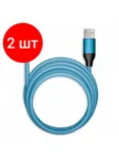 Кабель передачи данных SmartBuy BOLD Type-C - Lightning 1m (Синий) 1