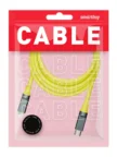 Кабель передачи данных SmartBuy BOLD Type-C - Lightning 1m (Желтый) 2