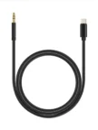 Кабель PERO AD09 USB-C TO MINI JACK 3.5MM (Черный) 3