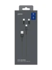 Кабель PERO DC-06 Universal 3 in 1 (Lightning/micro USB/Type-C), 2А, 2м (Cиний) 3