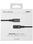 Кабель PERO DC14 ULTIMATE PD Type-C to Lightning, с дисплеем, 27W, 1.2m (Черный) 2