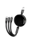 Кабель SMARTBUY 3-in-1 microUSB, Type-C, Lightning 1m (Черный) 4