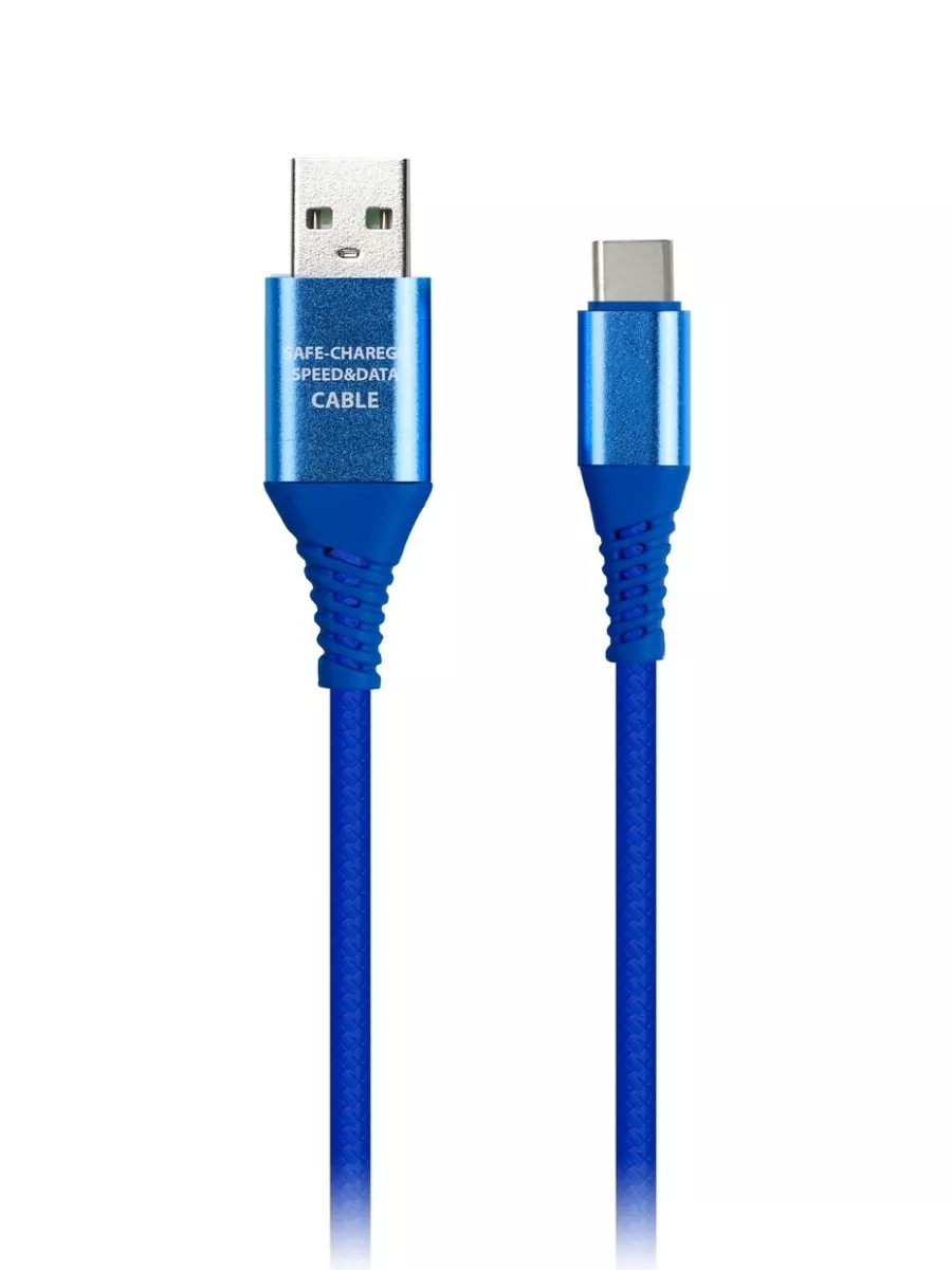 Кабель SMARTBUY GEAR USB - Type-C 1m (Синий) 1 Кабель SMARTBUY GEAR USB - Type-C 1m (Синий) 1