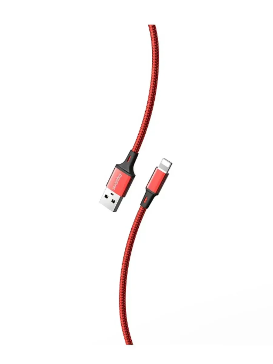 Кабель SMARTBUY S14 USB - Lightning 1m (Красно-черный) 1 Кабель SMARTBUY S14 USB - Lightning 1m (Красно-черный) 1