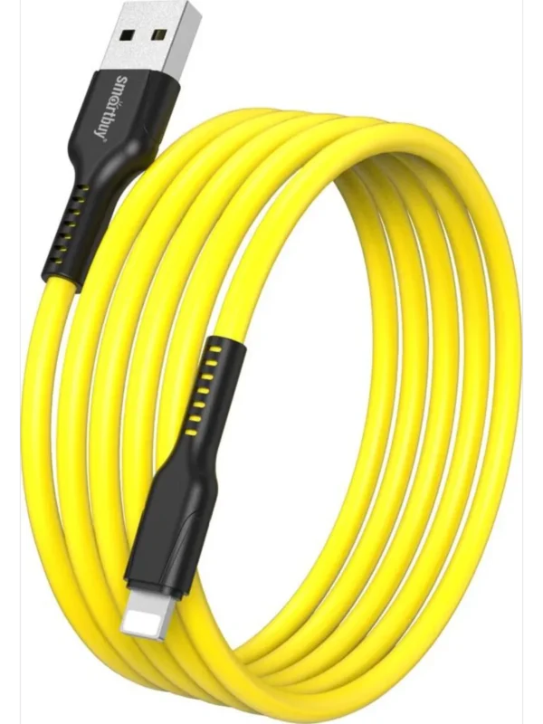 Кабель SMARTBUY S21 USB - Lightning 1m (Желтый) 1