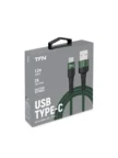Кабель TFN ENVY USB-A - Type-C 1,2m (Зеленый) 2