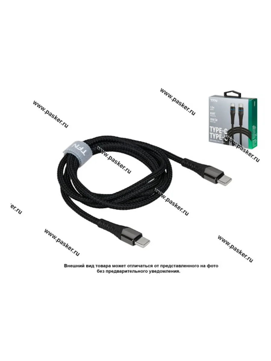 Кабель TFN NEXUS Type-C - Type-C 1,2m (Черный) 1 Кабель TFN NEXUS Type-C - Type-C 1,2m (Черный) 1