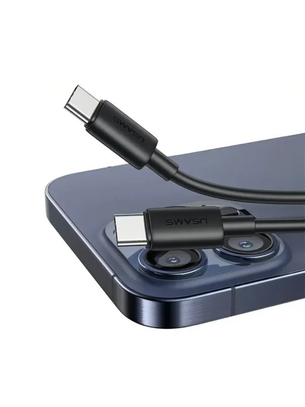 Кабель USAMS US-SJ711 Type-C - Type-C 60W PD (Черный) 1