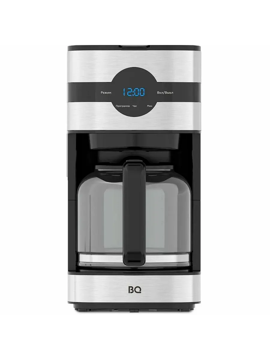 Кофеварка капельная BQ CM2002 (Стальной-Черный) 1 Кофеварка капельная BQ CM2002 (Стальной-Черный) 1