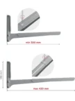 Крепёж настенный HOLDER MWS 2003 (Металлик) 4