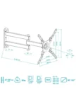 Крепёж настенный KROMAX DIX-13 (Черный) 7