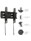 Крепёж настенный KROMAX FLAT-6 new black 1