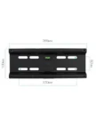 Крепёж настенный KROMAX FLAT-6 new black 4