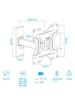Крепёж настенный KROMAX OPTIMA-213 (Черный) 5