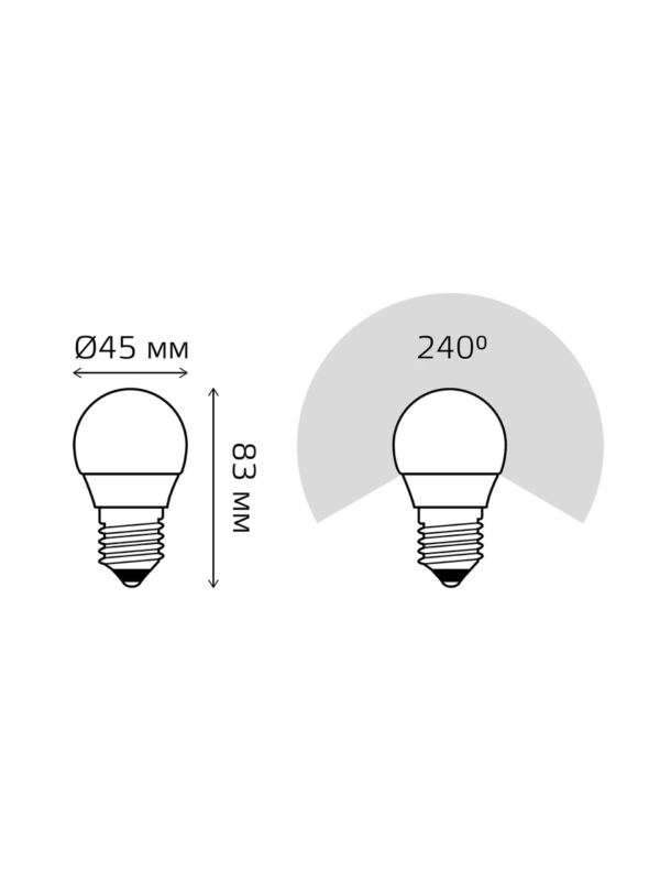 Лампочка СТАРТ LED Sphere E27 13W 40 (нейтральный) 1