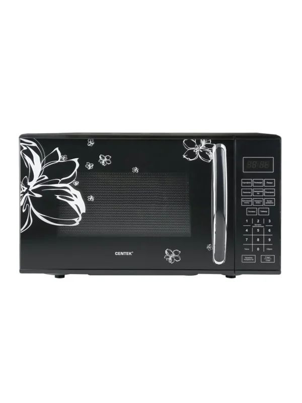 Микроволновая печь CENTEK CT-1579 (Черная с цветами) 1