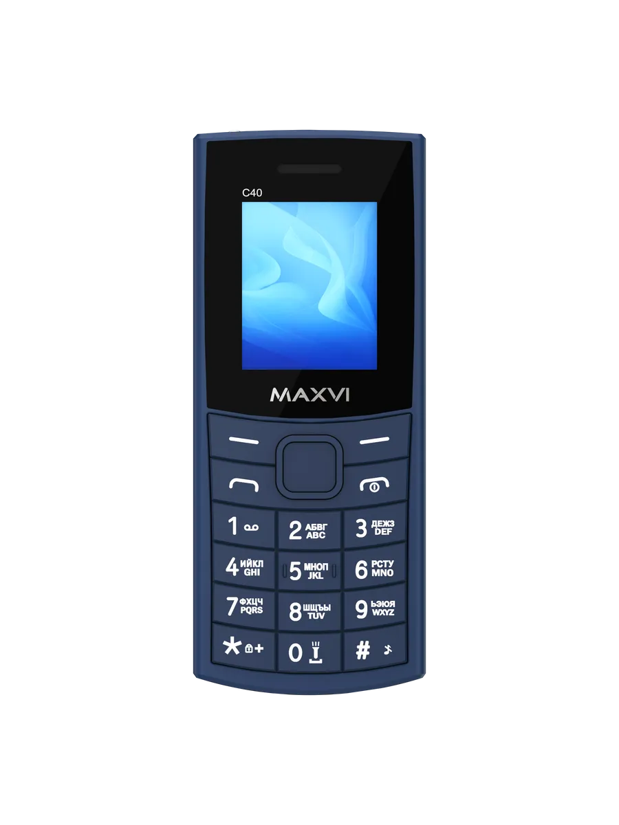 Мобильный телефон MAXVI C40 (Голубой) 1 Мобильный телефон MAXVI C40 (Голубой) 1