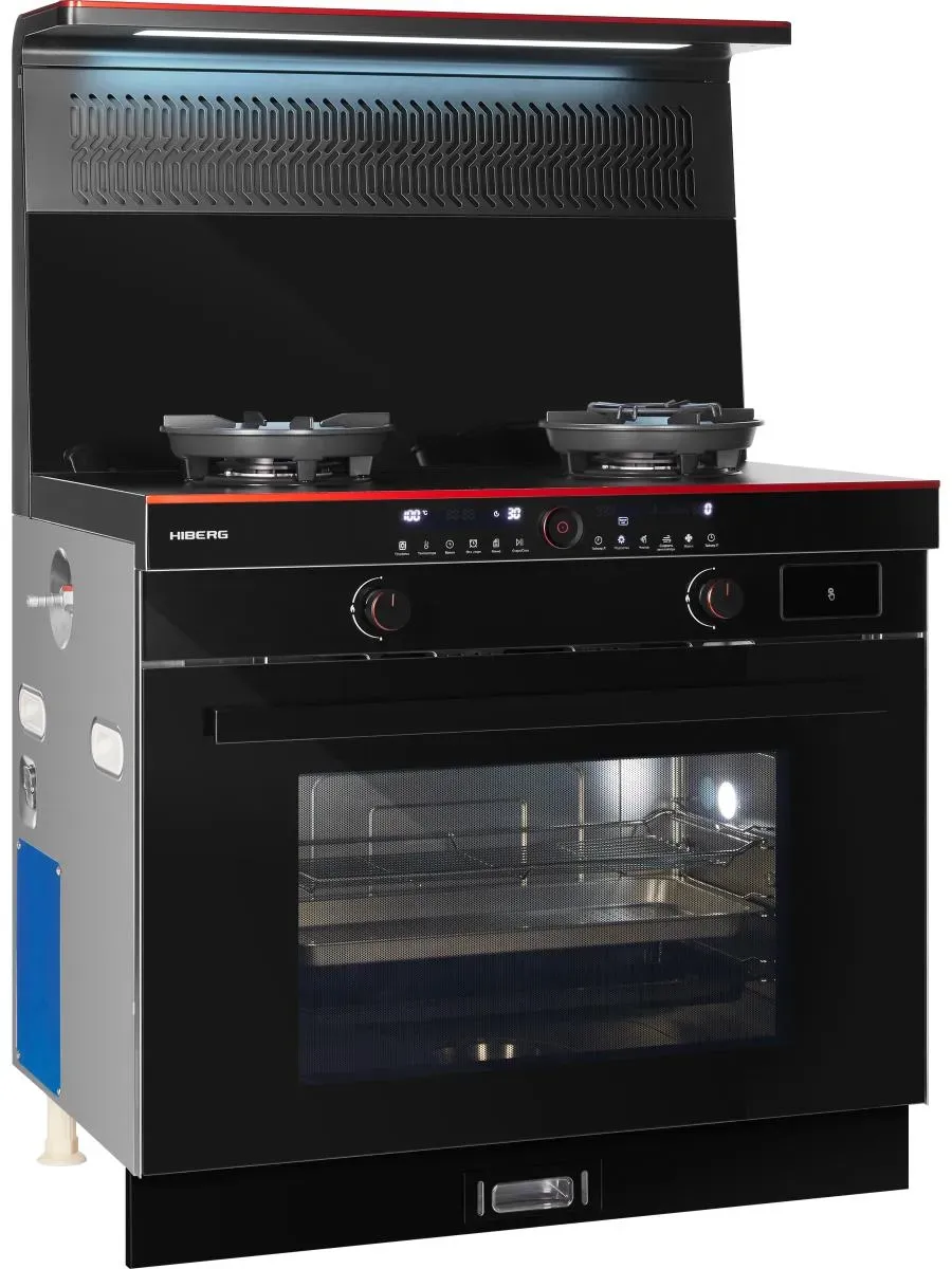 Плита комбинированная HIBERG S-FEG 92 с вытяжкой i-VM 9120 1 Плита комбинированная HIBERG S-FEG 92 с вытяжкой i-VM 9120 1