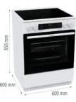 Плита стеклокерамическая GORENJE GEC6C40WD 5