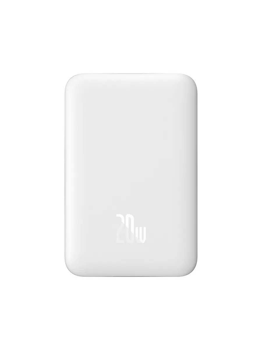 Портативный аккумулятор BASEUS 10000mAh 20W Magnetic Mini (Белый) 1 Портативный аккумулятор BASEUS 10000mAh 20W Magnetic Mini (Белый) 1