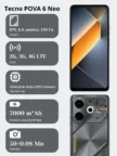 Смартфон TECNO POVA 6 NEO (LI6) 8/128GB (speed black) 1