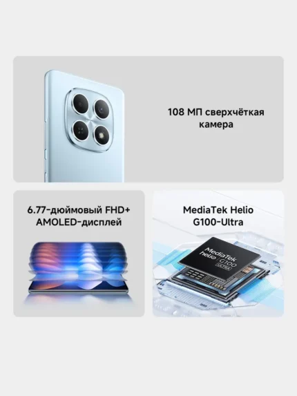 Смартфон XIAOMI Redmi Note 15 6/128GB (Голубой) 1
