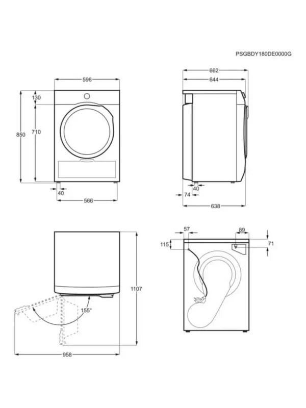 Сушильная машина ELECTROLUX EW7D283VE 1